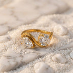 Ripple Double Cubic Zirconia Ring - UMI