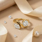 Ripple Double Cubic Zirconia Ring - UMI
