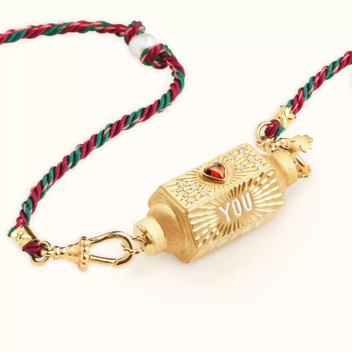 Enamel Tarot Cylinder Necklace,18K Gold Plated Stainless Steel Colorful Star‑Eye Pendant Necklace for Women Vintage Daily Jewelry