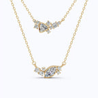 Baguette Cubic Zirconia Choker Necklace, 18K Gold Plated Stainless Steel, Waterproof Rectangle CZ Sparkling Necklace for Women Daily Jewelry - UMI