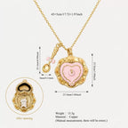 Openable Teacup Necklace | Sweet Enamel Teaspoon Pendant, 18K Gold Plated - UMI
