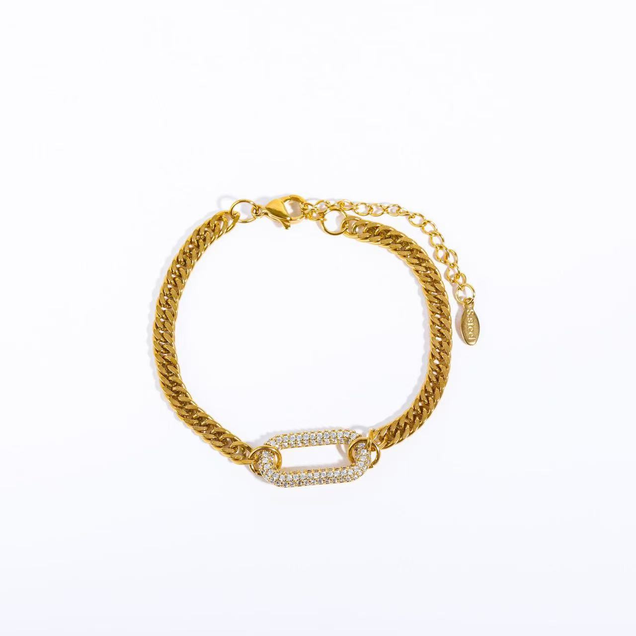 Gold Cuban Link & Heart Star Bracelet Set | Braided Rope & Elastic Beaded Strand | Lightweight Luxury Layering
