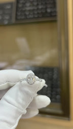 Sovereign | 18K White Gold Oval Moissanite Ring | 2.0ct 7×9mm