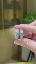 Yuan Bo | 18K White Gold Round Moissanite Ring | 1.0ct / 2.0ct